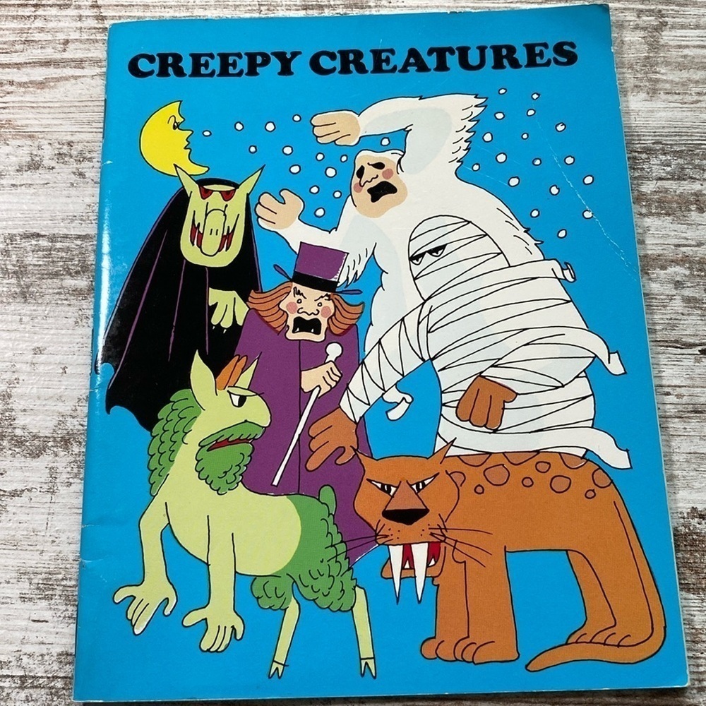Creepy Creatures Watermill Press Vintage Book 1982 Paperback